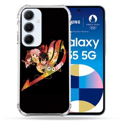 Coque Renforcé Pour Samsung Galaxy A55 5G Manga Fairy Tail Logo Noir