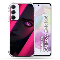 Coque Renforcé Pour Samsung Galaxy A35 5G Arcane Jynx Rose