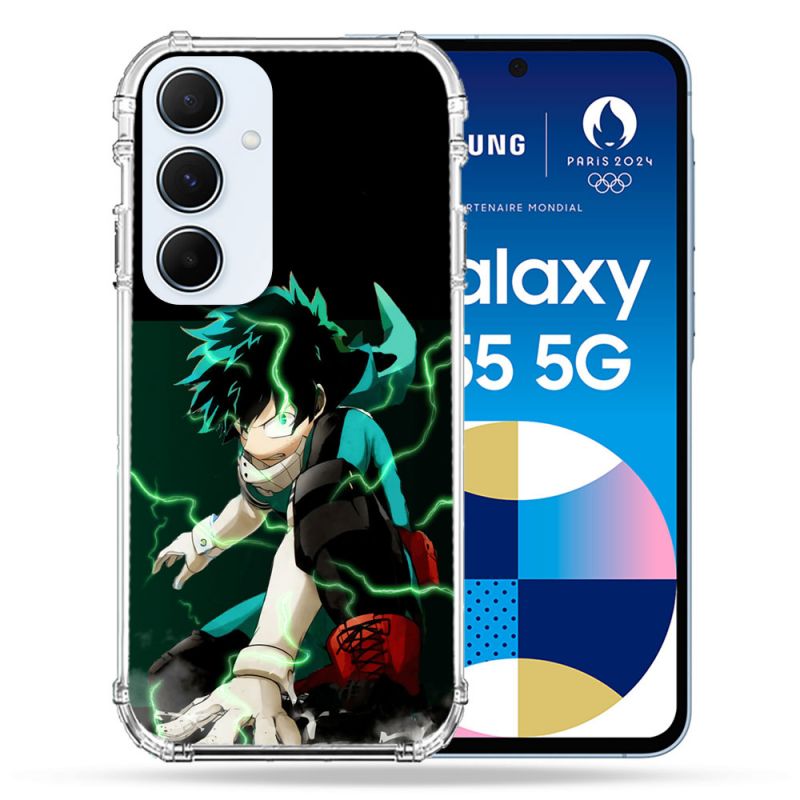 Coque Renforcé Pour Samsung Galaxy A55 5G Manga My Hero Academia Deku