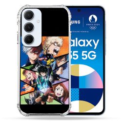 Coque Renforcé Pour Samsung Galaxy A55 5G Manga My Hero Academia Noir