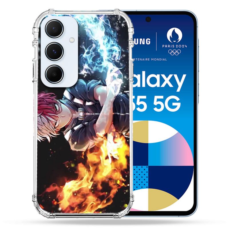 Coque Renforcé Pour Samsung Galaxy A55 5G Manga My Hero Academia Shoto
