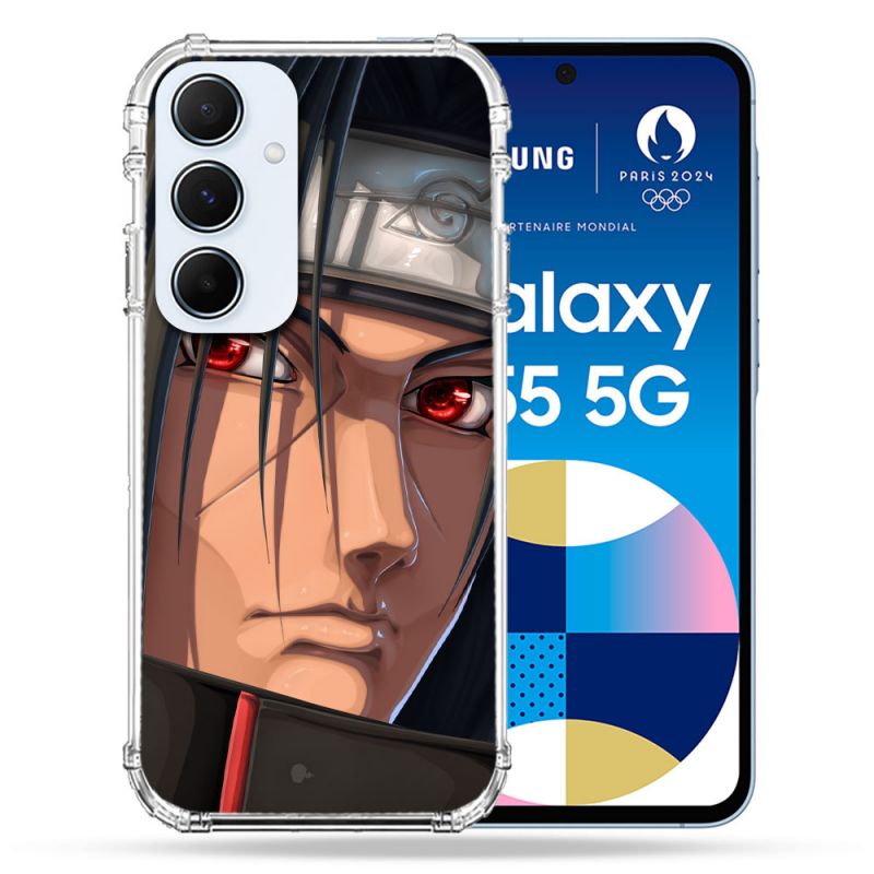Coque Renforcé Pour Samsung Galaxy A55 5G Manga Naruto Itachi Visage