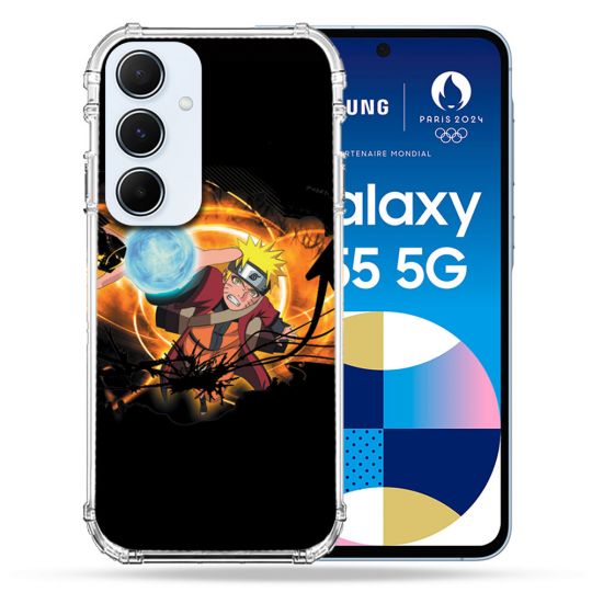 Coque Renforcé Pour Samsung Galaxy A55 5G Manga Naruto Noir