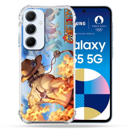 Coque Renforcé Pour Samsung Galaxy A55 5G Manga One Piece Ace Color