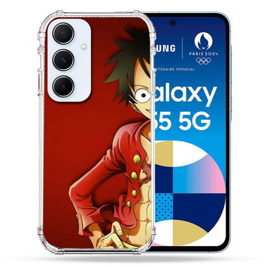 Coque Renforcé Pour Samsung Galaxy A55 5G Manga One Piece Luffy