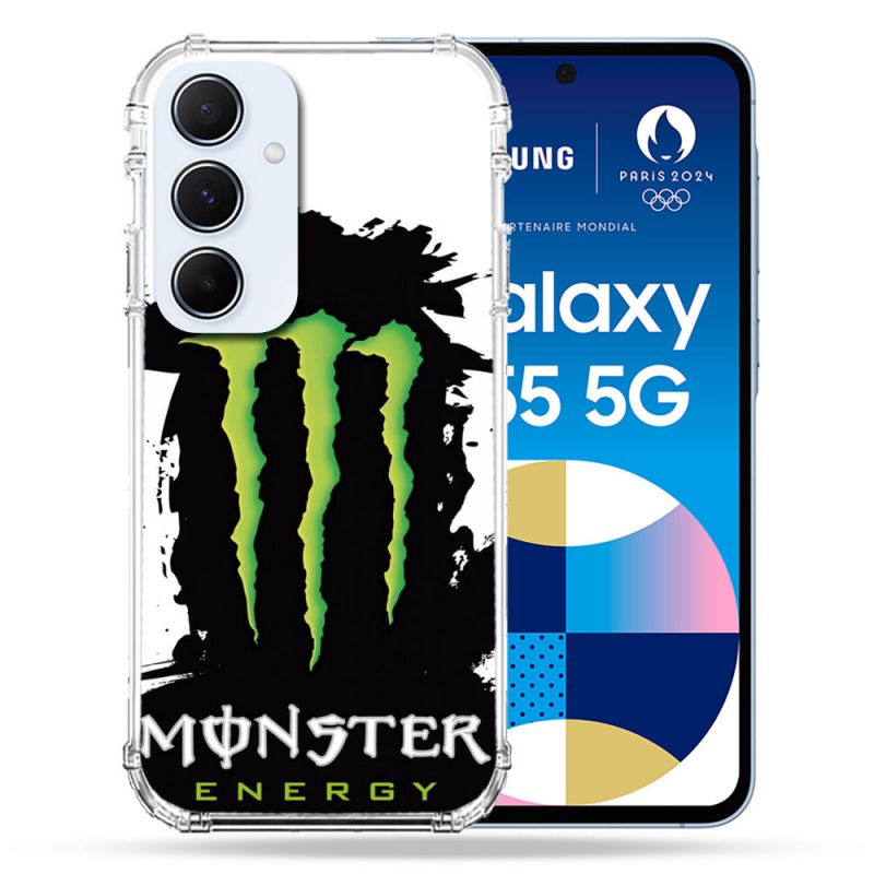 Coque Renforcé Pour Samsung Galaxy A55 5G Monster Energy Tache