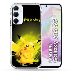 Coque Renforcé Pour Samsung Galaxy A35 5G Pokemon Pikachu Eclair