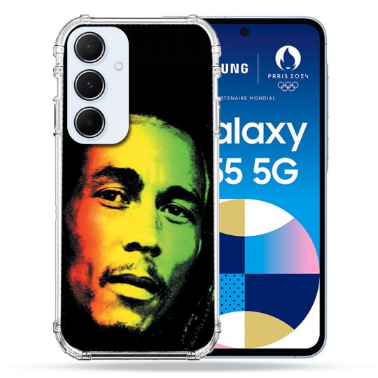 Coque Renforcé Pour Samsung Galaxy A55 5G Musique Bob Marley 2