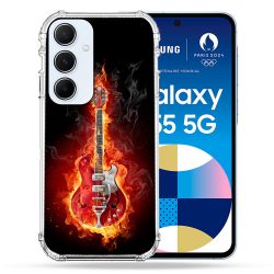 Coque Renforcé Pour Samsung Galaxy A55 5G Musique Guitare Electrique