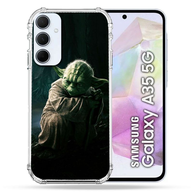 Coque Renforcé Pour Samsung Galaxy A35 5G Star Wars - Yoda sombre