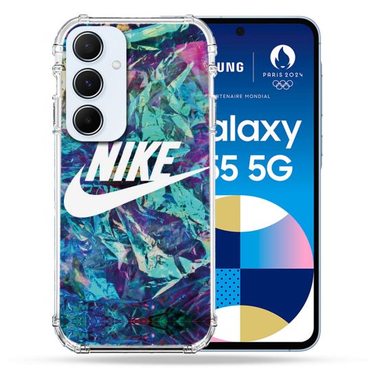 Coque Renforcé Pour Samsung Galaxy A55 5G Nike Turquoise