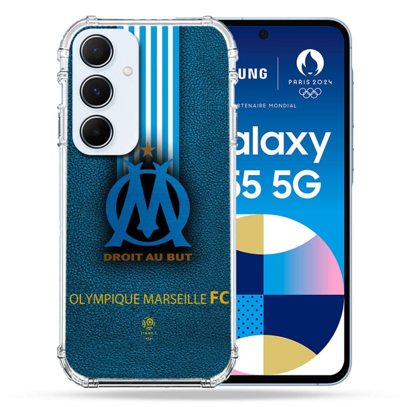 Coque Renforcé Pour Samsung Galaxy A55 5G Olympique Marseille OM Bande