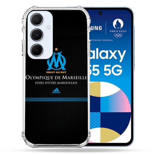 Coque Renforcé Pour Samsung Galaxy A55 5G Olympique Marseille OM Fier etre Marseillais
