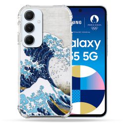 Coque Renforcé Pour Samsung Galaxy A55 5G Peinture La Grande Vague