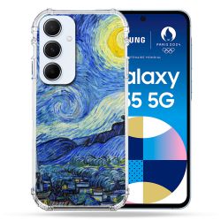 Coque Renforcé Pour Samsung Galaxy A55 5G Peinture La nuit étoilée