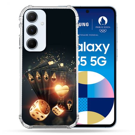Coque Renforcé Pour Samsung Galaxy A55 5G Poker Des