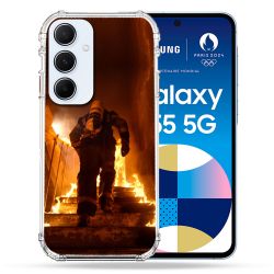 Coque Renforcé Pour Samsung Galaxy A55 5G Pompier Escalier