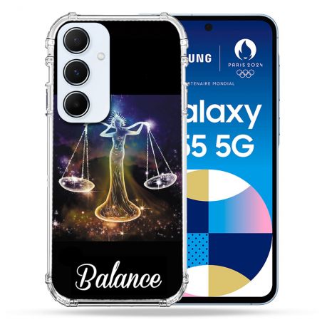 Coque Renforcé Pour Samsung Galaxy A55 5G Signe Zodiaque 2 Balance