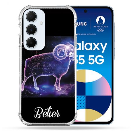 Coque Renforcé Pour Samsung Galaxy A55 5G Signe Zodiaque 2 Bélier