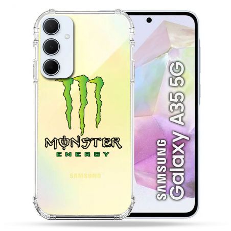 Coque Renforcé Transparente Pour Samsung Galaxy A35 5G Monster Energy