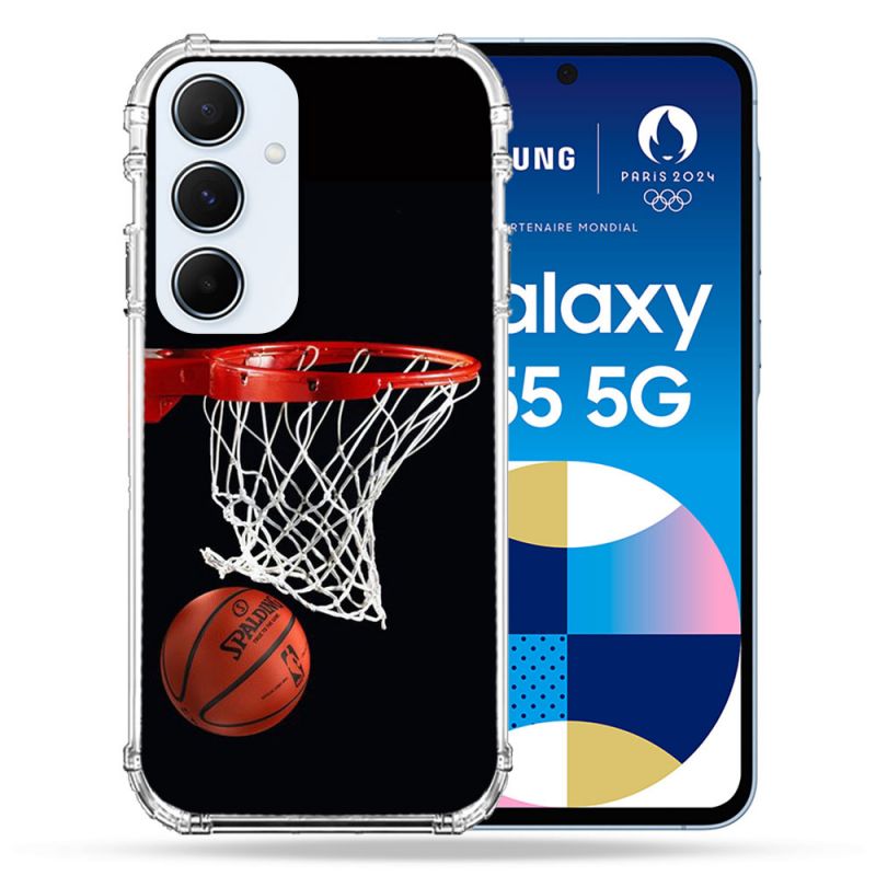 Coque Renforcé Pour Samsung Galaxy A55 5G Sport Basket Panier