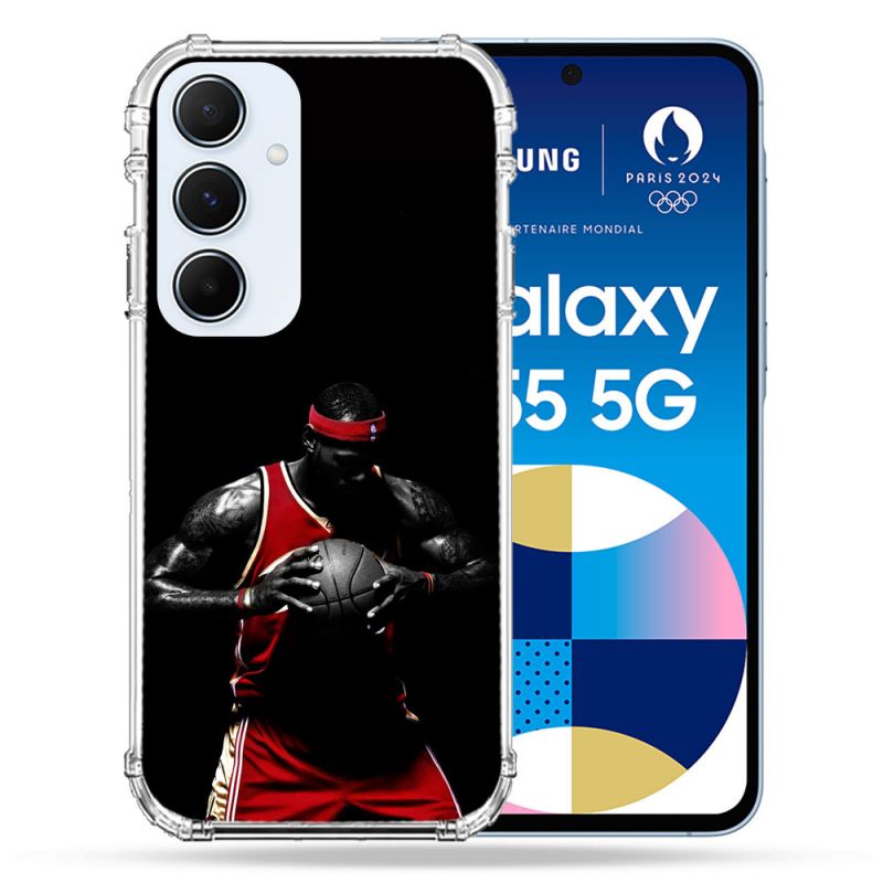 Coque Renforcé Pour Samsung Galaxy A55 5G Sport Basketeur