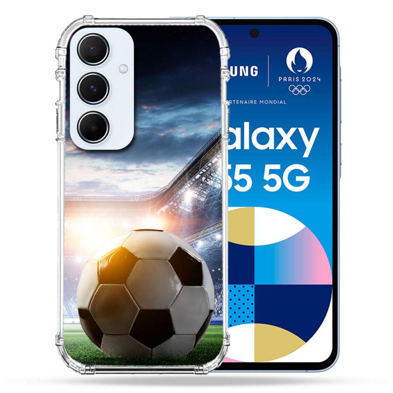 Coque Renforcé Pour Samsung Galaxy A55 5G Sport Football Stade