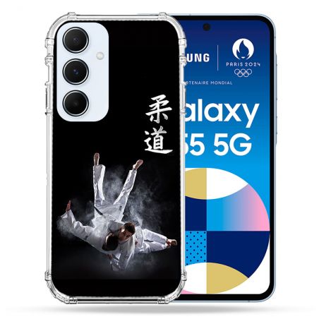 Coque Renforcé Pour Samsung Galaxy A55 5G Sport Judo Noir