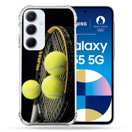 Coque Renforcé Pour Samsung Galaxy A55 5G Sport Tennis Balls