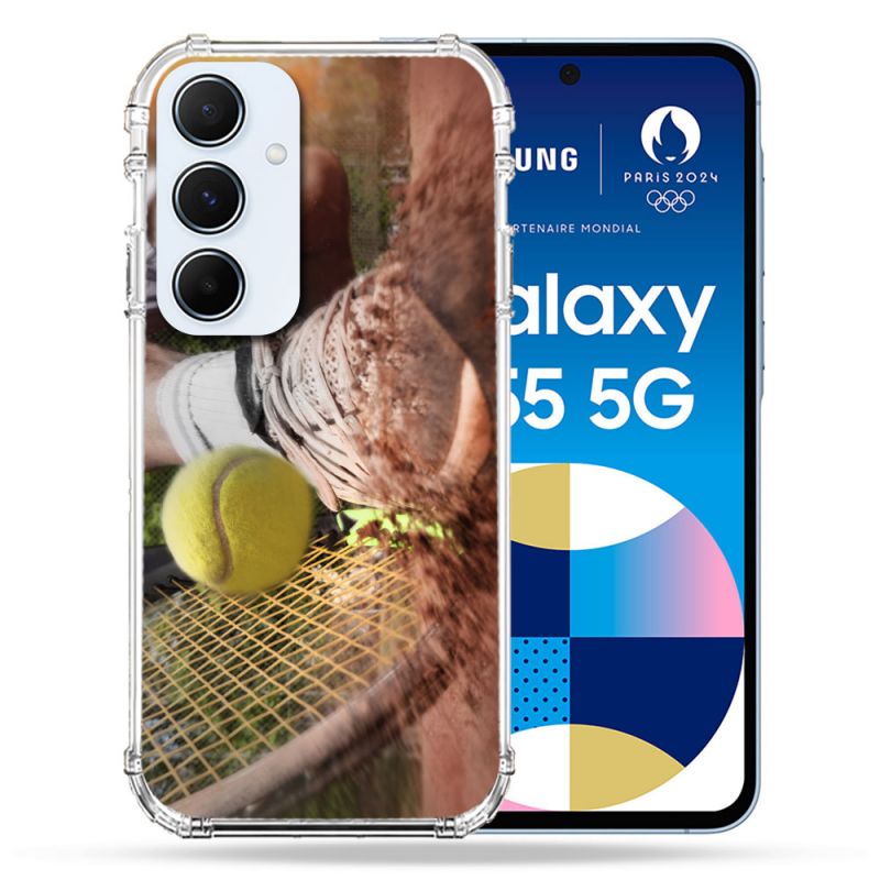 Coque Renforcé Pour Samsung Galaxy A55 5G Sport Tennis Glissade