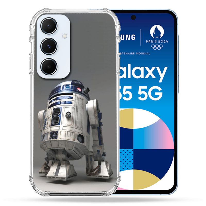 Coque Renforcé Pour Samsung Galaxy A55 5G Star Wars - R2D2
