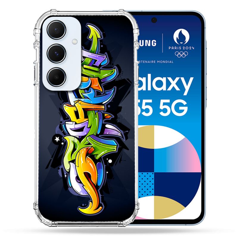 Coque Renforcé Pour Samsung Galaxy A55 5G Street Art Graffiti