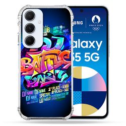 Coque Renforcé Pour Samsung Galaxy A55 5G Street Art Rap
