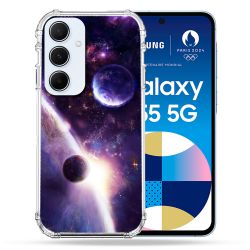 Coque Renforcé Pour Samsung Galaxy A55 5G Univers Planete Stellaire