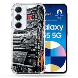 Coque Renforcé Pour Samsung Galaxy A55 5G Voyage Amerique USA New York Taxi