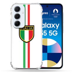 Coque Renforcé Pour Samsung Galaxy A55 5G Voyage Italie 3 Blanc