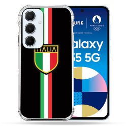 Coque Renforcé Pour Samsung Galaxy A55 5G Voyage Italie 3 Noir