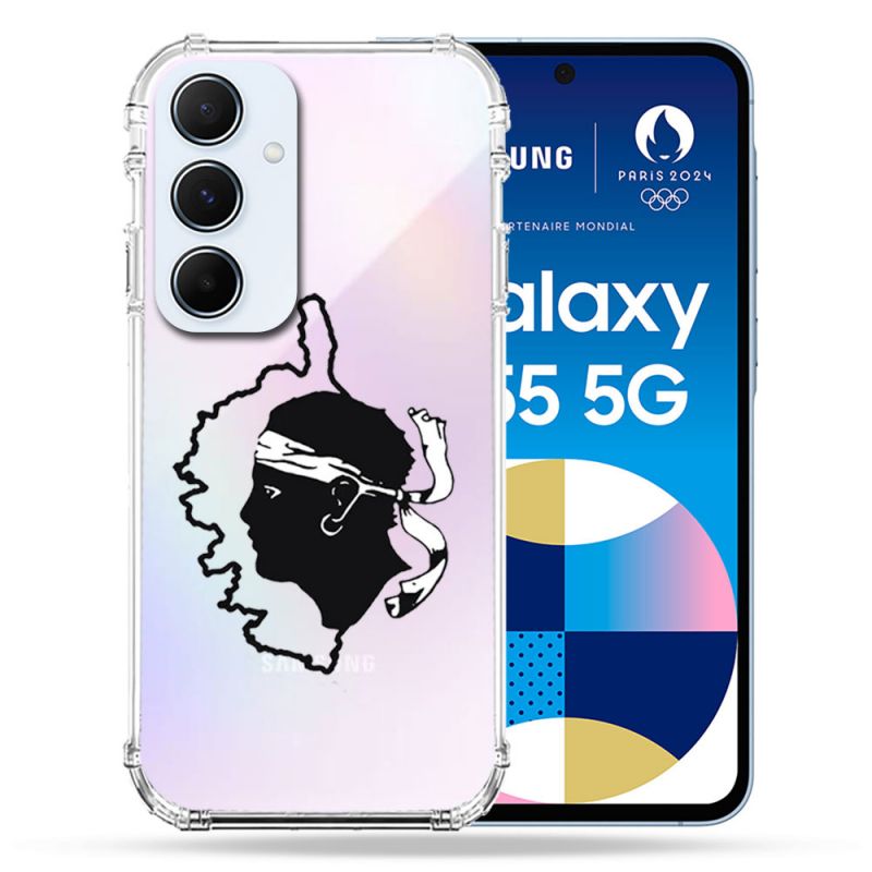 Coque Renforcé Transparente Pour Samsung Galaxy A55 5G Corse
