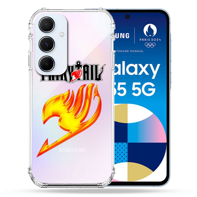 Coque Renforcé Transparente Pour Samsung Galaxy A55 5G Fairy Tail