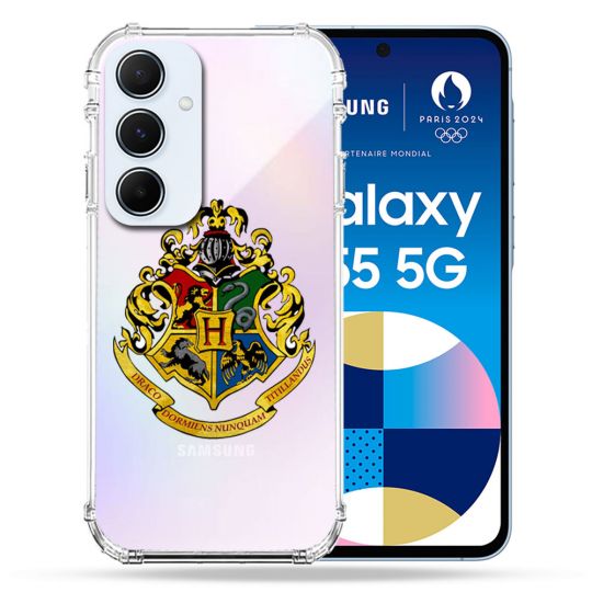 Coque Renforcé Transparente Pour Samsung Galaxy A55 5G Harry Potter Poudlard