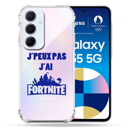 Coque Renforcé Transparente Pour Samsung Galaxy A55 5G Jpeux pas jai Fortnite
