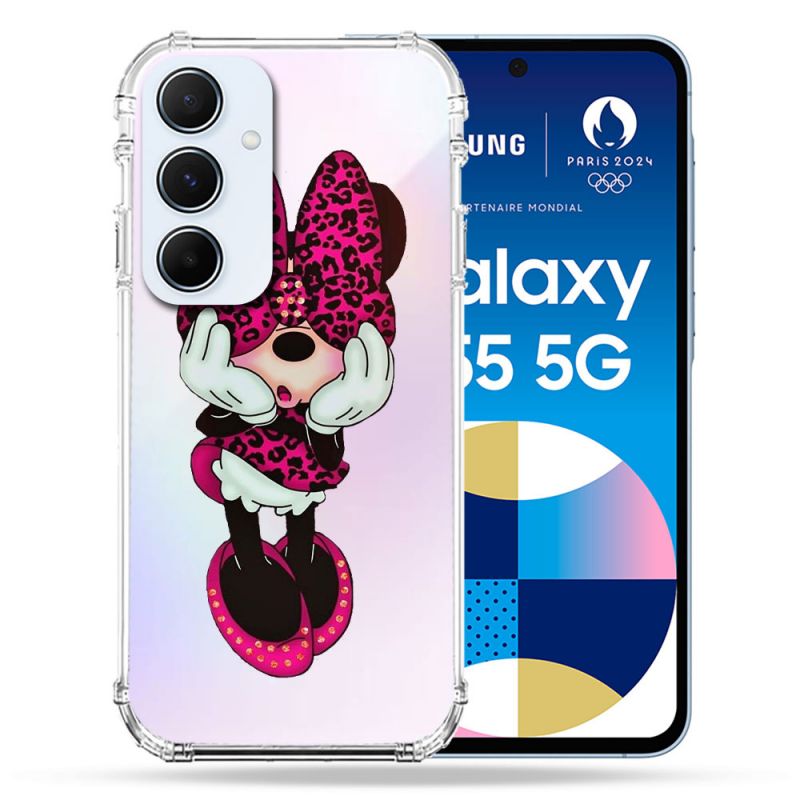 Coque Renforcé Transparente Pour Samsung Galaxy A55 5G Minnie