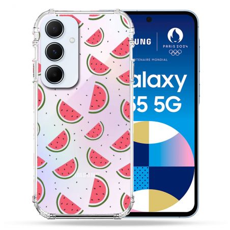 Coque Renforcé Transparente Pour Samsung Galaxy A55 5G Pasteque