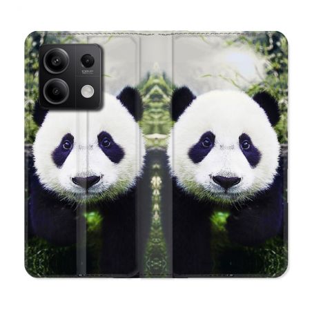 Housse Cuir Portefeuille Pour Xiaomi Redmi Note 13 Pro 5G Animal Panda Color