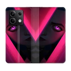 Housse Cuir Portefeuille Pour Xiaomi Redmi Note 13 Pro 5G Arcane Jynx Rose