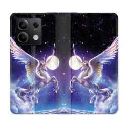 Housse Cuir Portefeuille Pour Xiaomi Redmi Note 13 Pro 5G Fantastique Licorne Céleste