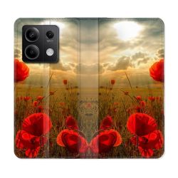 Housse Cuir Portefeuille Pour Xiaomi Redmi Note 13 Pro 5G Fleur Housse Cuir Portefeuillelicot