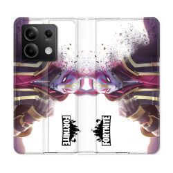 Housse Cuir Portefeuille Pour Xiaomi Redmi Note 13 Pro 5G Fortnite Blanc