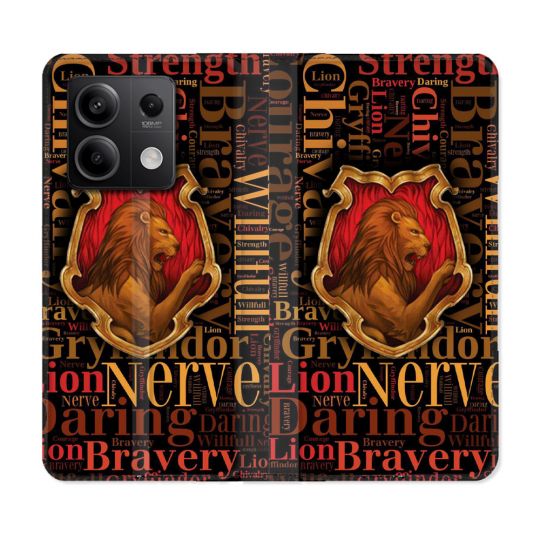 Housse Cuir Portefeuille Pour Xiaomi Redmi Note 13 Pro 5G Harry Potter Griffondor