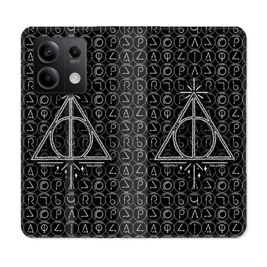 Housse Cuir Portefeuille Pour Xiaomi Redmi Note 13 Pro 5G Harry Potter Hollows Triangle Noir
